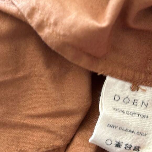 Doen 2 Grover Pant 100% cotton pleated front button fly terra cotta great cond - Picture 6 of 9